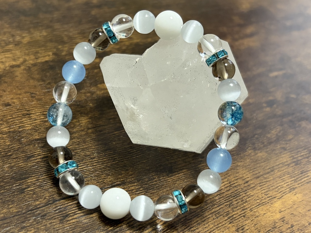 【推し活】白上フブキ モチーフ天然石ブレスレット
