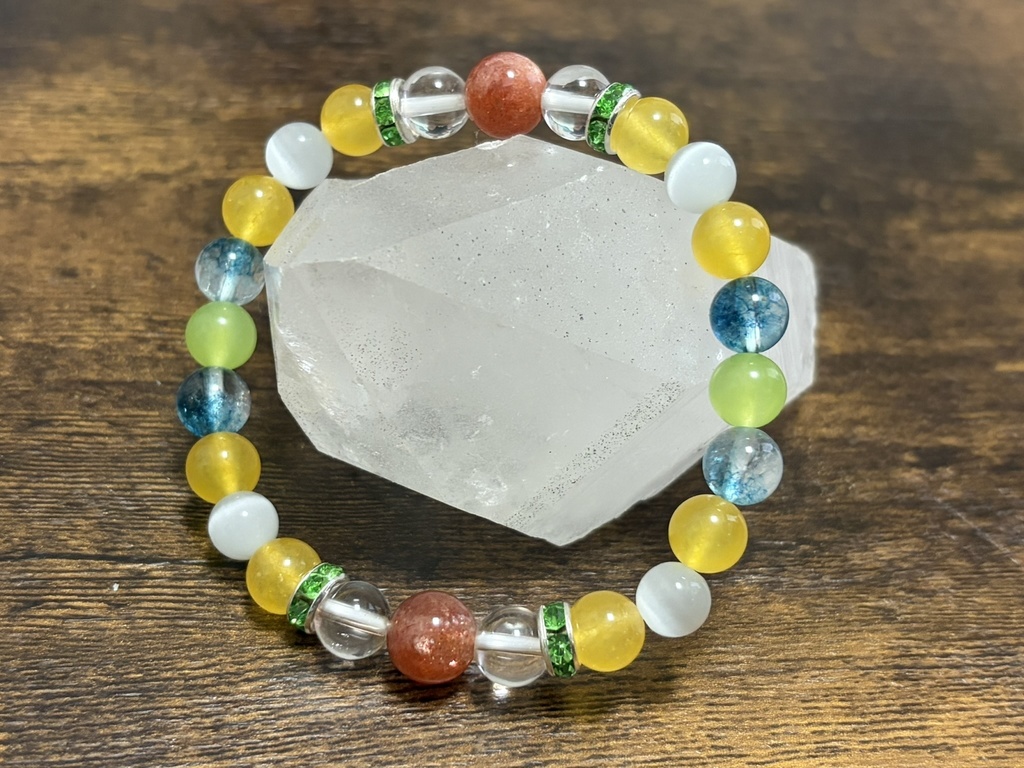 【推し活】大空スバル モチーフ天然石ブレスレット