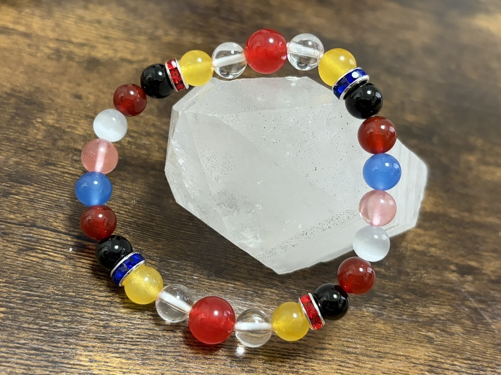 【推し活】尾丸ポルカ モチーフ天然石ブレスレット