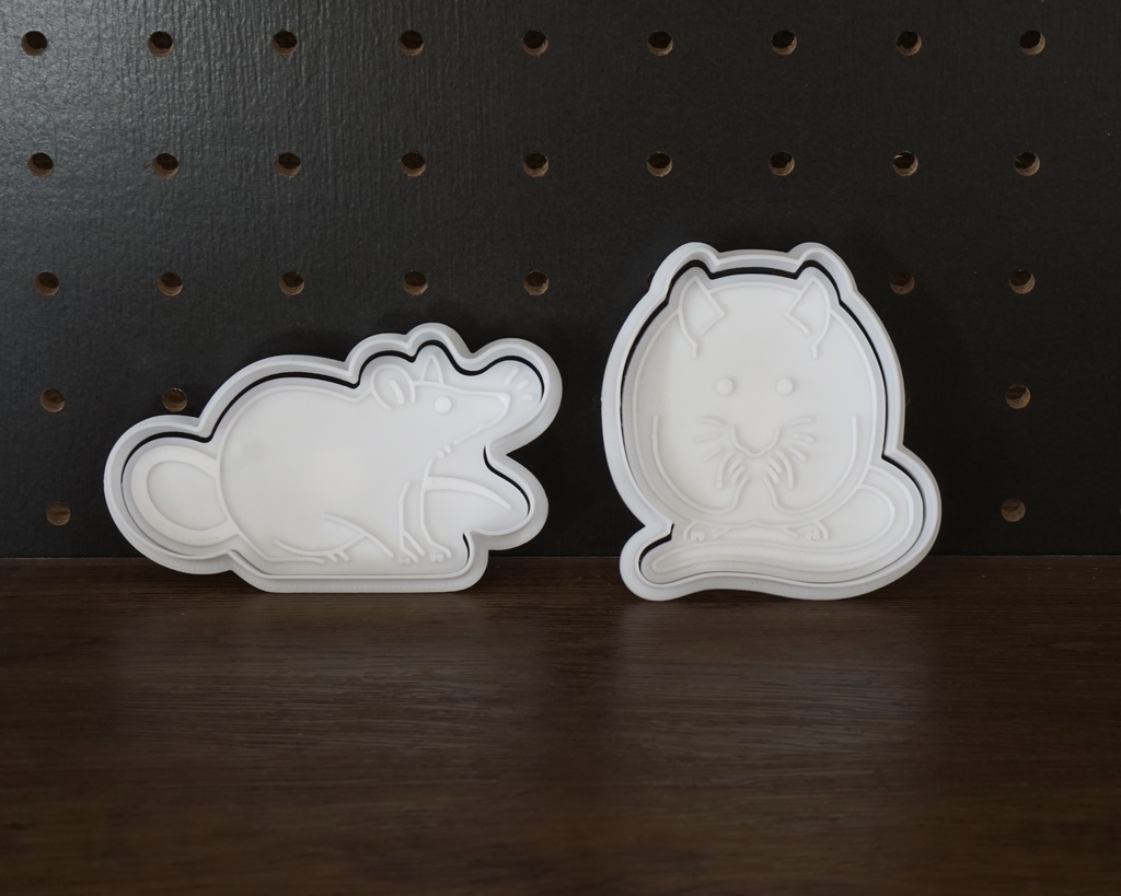 【年末セール10%引!1900▶︎1710円】新ファンシーラット・デグー クッキー型