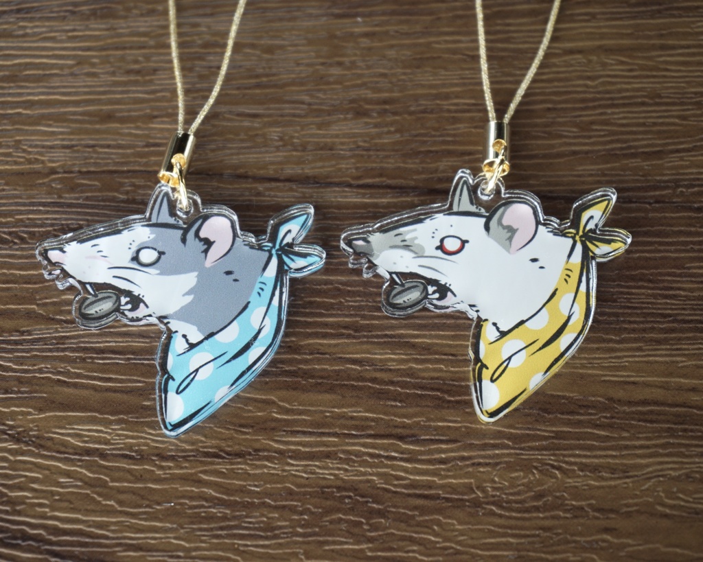 ファンシーラット アクリルキーホルダー 2種