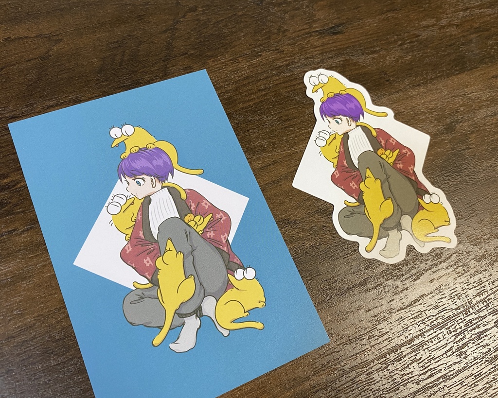 クレスわらわら ポストカード ステッカー