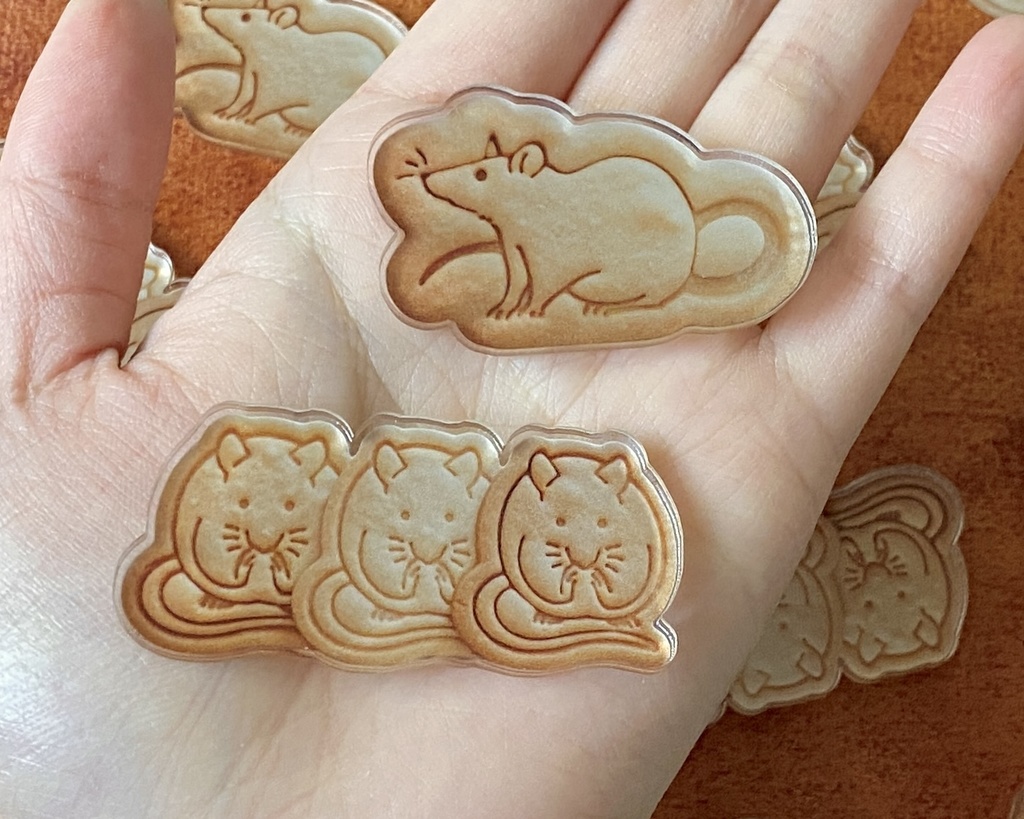 ファンシーラット アクリルマグネット