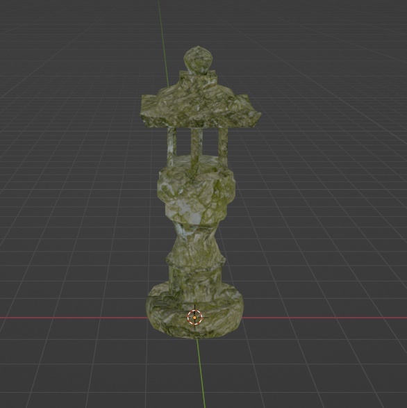 【Unity / VRChat向け】光る!和風石灯籠(炎の明滅ギミック付き・神社・廃墟プロップ)3Dモデル