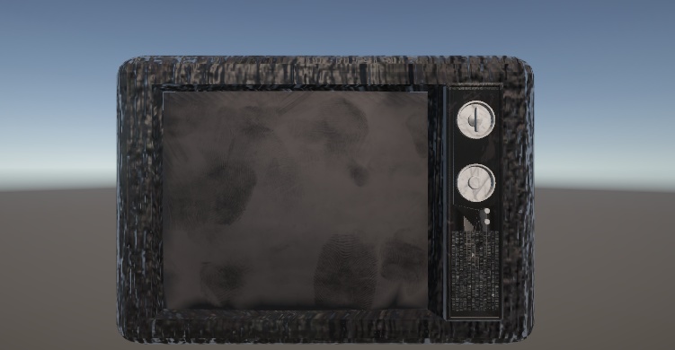 【VRChat/ゲーム開発向け】呪われたブラウン管テレビ(砂嵐ギミック・音源同梱)