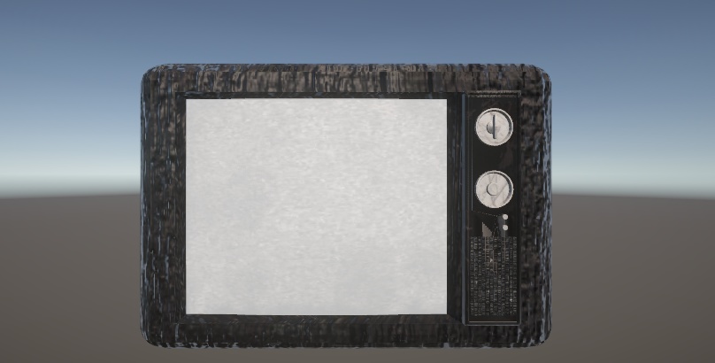 【VRChat/ゲーム開発向け】呪われたブラウン管テレビ(砂嵐ギミック・音源同梱)