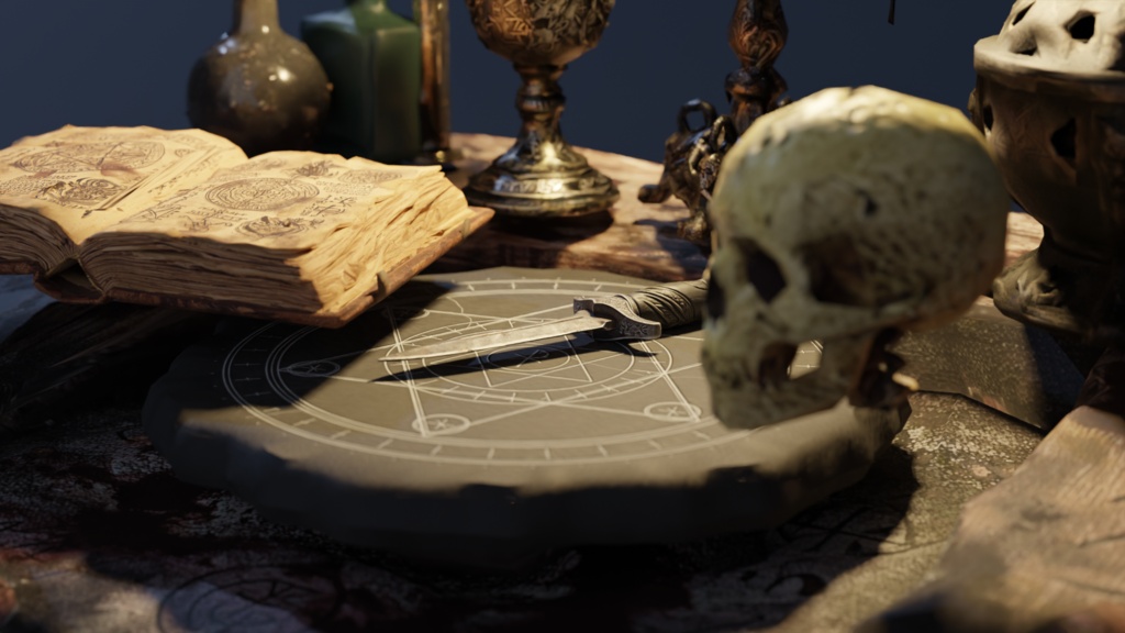 Forbidden Ritual Props - 禁忌の儀式セット -【ホラー3Dアセット / VRChat対応】