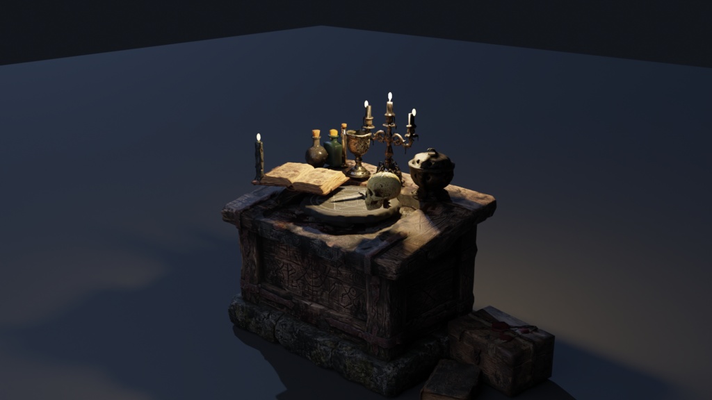 Forbidden Ritual Props - 禁忌の儀式セット -【ホラー3Dアセット / VRChat対応】