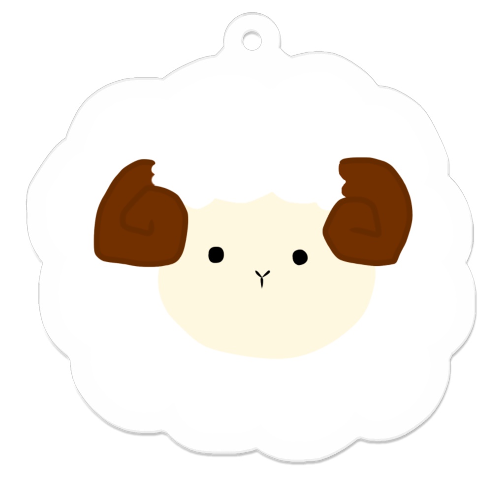 merry_sheepキャラクターのアクリルキーホルダー