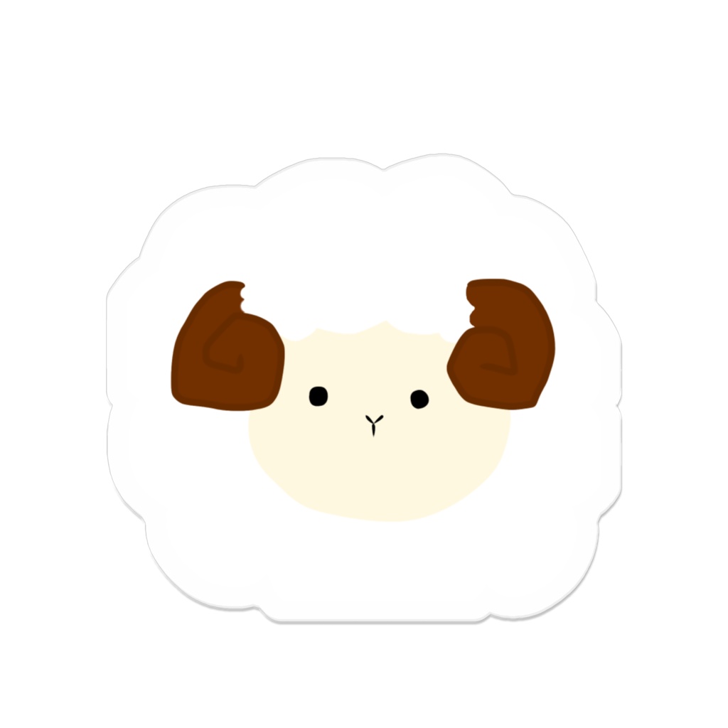 ひつじアクリルバッジ