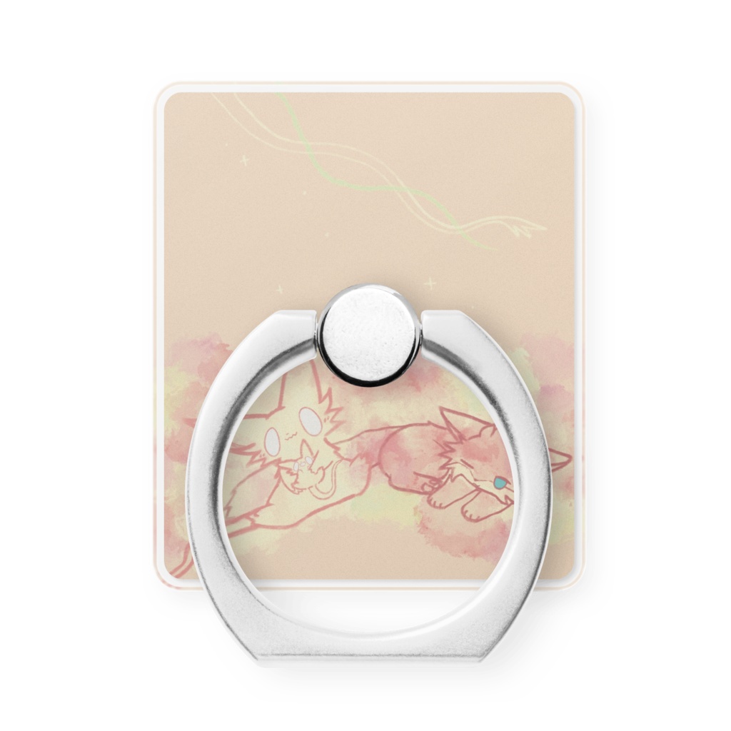 スマホリング　狐とchimera