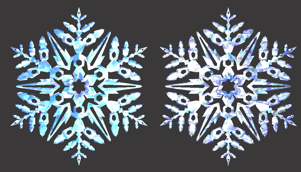 【無料】雪の結晶　VRChat小物/3Dアセット素材/商用可/