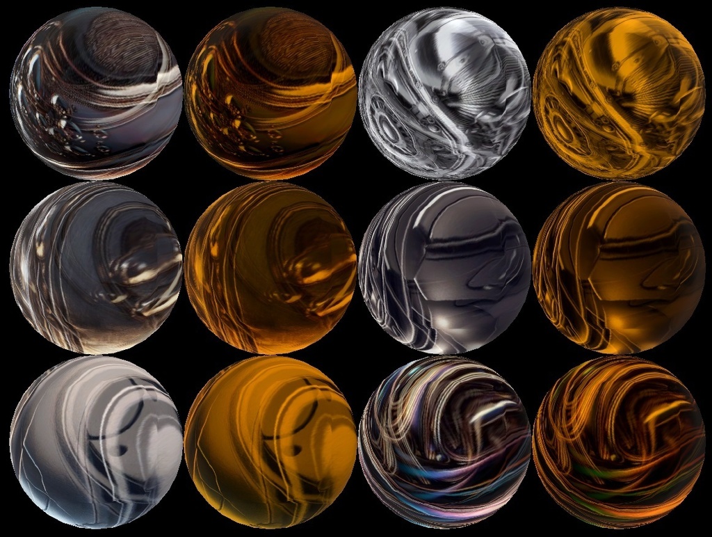 【無料配布】イラストAIで生成したmatcap素材149枚、さらにそのまま使えるマテリアル1549種類入り