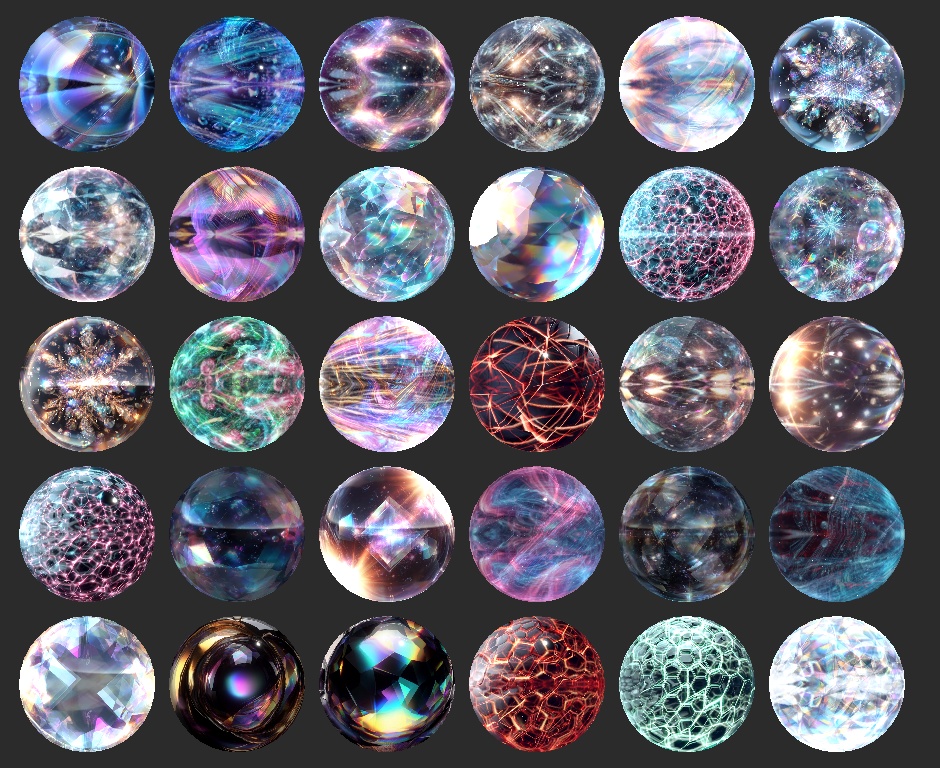 【無料配布】イラストAIで生成したmatcap素材149枚、さらにそのまま使えるマテリアル1549種類入り