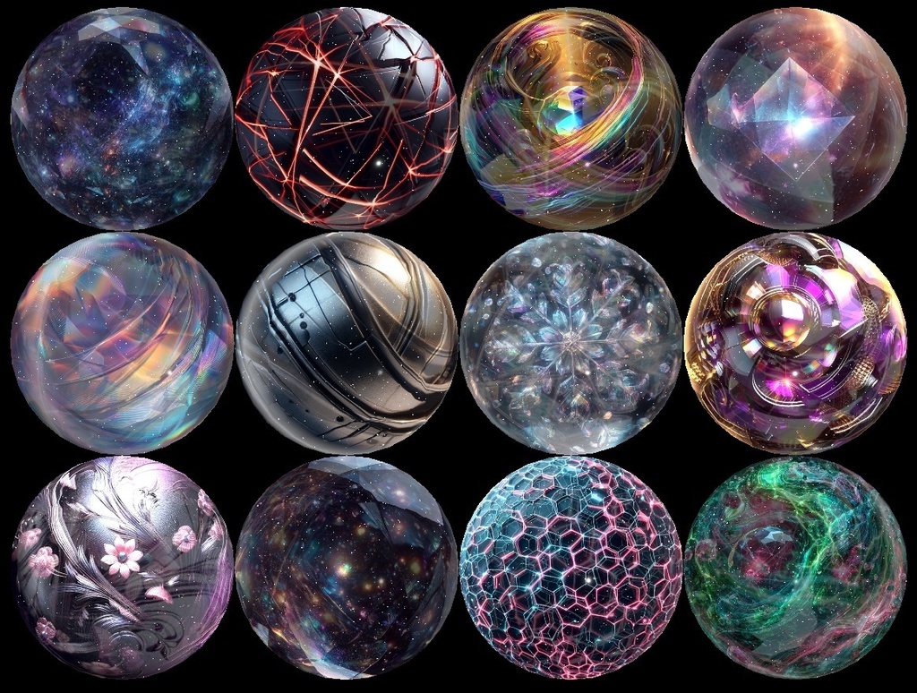 【無料配布】イラストAIで生成したmatcap素材149枚、さらにそのまま使えるマテリアル1549種類入り