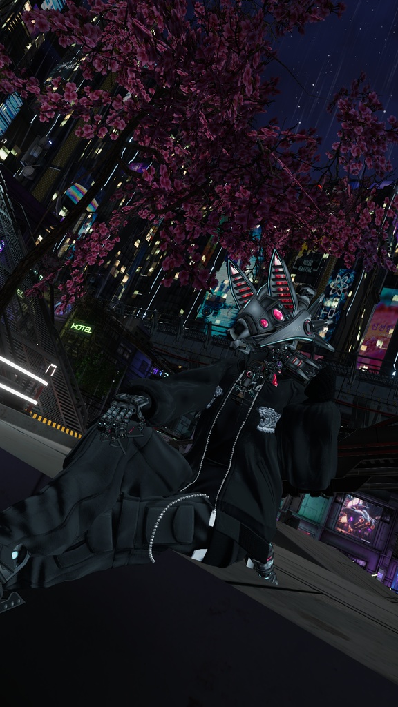 オリジナル3Dモデル 『FM-A01 Vixen』アバター、義手義足、武器、アクセサリーセット。【クエスト版、VRM同梱】