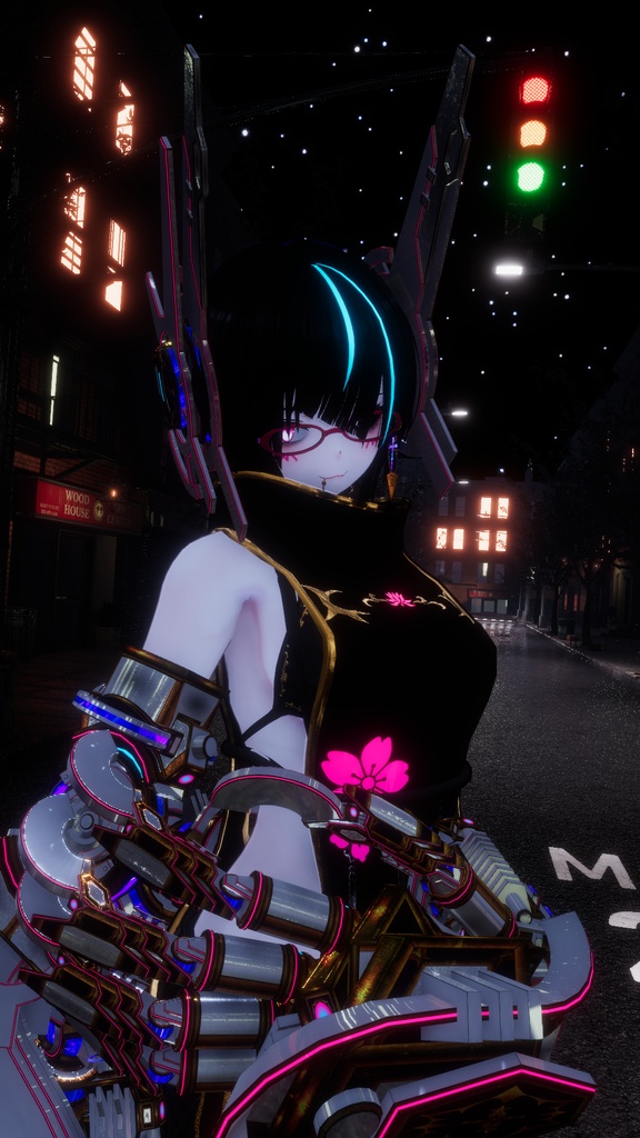 オリジナル3Dモデル 『FM-A02 Arpeggio』アバター、義手義足、武器、アクセサリーセット。