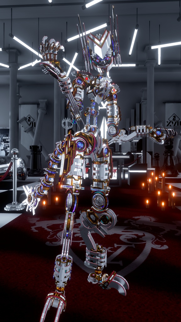 オリジナル3Dモデル 『FM-A02 Arpeggio』アバター、義手義足、武器、アクセサリーセット。