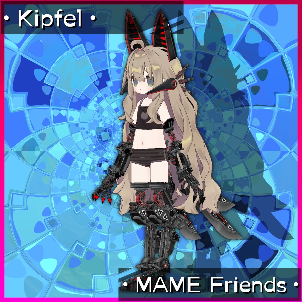 【13アバター対応】MA Mesh Cutter設定済み 義手義足メカアクセセット『FM-A01-SAS VixenLimbs』