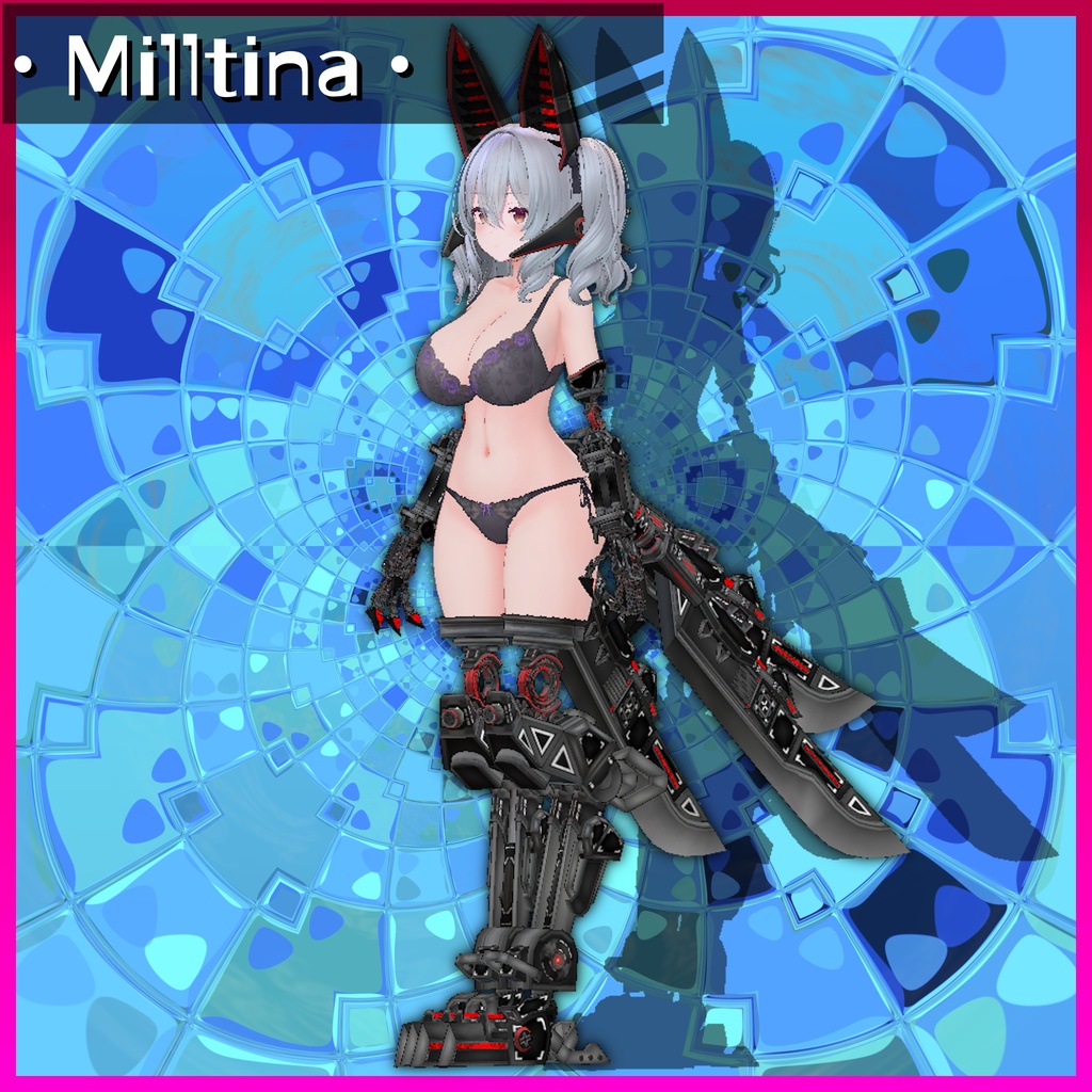 【13アバター対応】MA Mesh Cutter設定済み 義手義足メカアクセセット『FM-A01-SAS VixenLimbs』