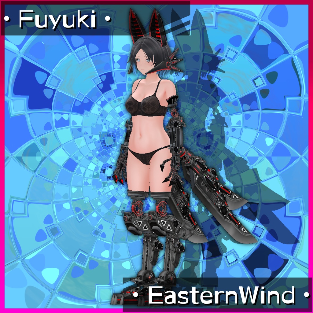 【13アバター対応】MA Mesh Cutter設定済み 義手義足メカアクセセット『FM-A01-SAS VixenLimbs』