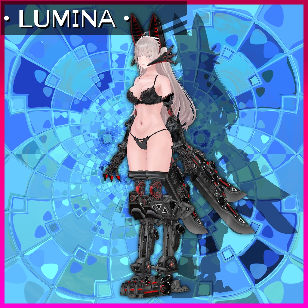 【13アバター対応】MA Mesh Cutter設定済み 義手義足メカアクセセット『FM-A01-SAS VixenLimbs』