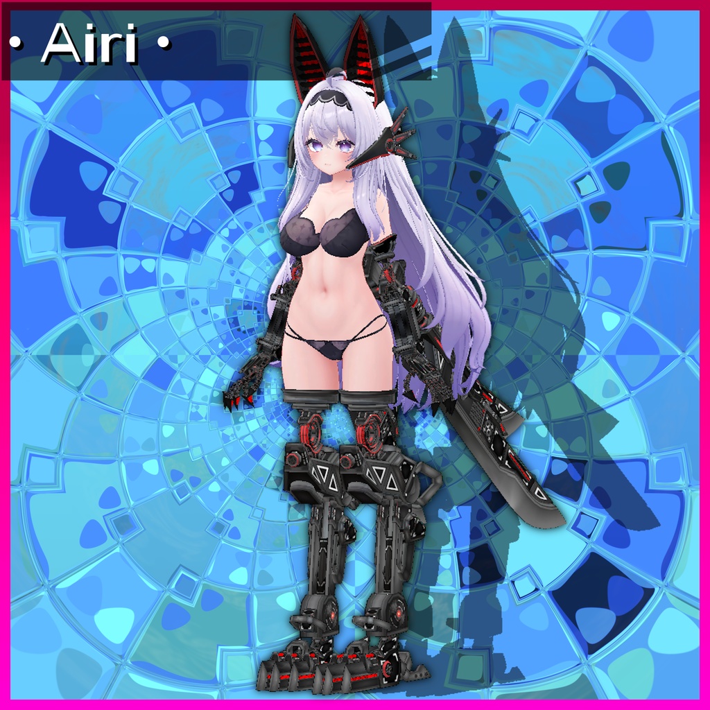 【13アバター対応】MA Mesh Cutter設定済み 義手義足メカアクセセット『FM-A01-SAS VixenLimbs』