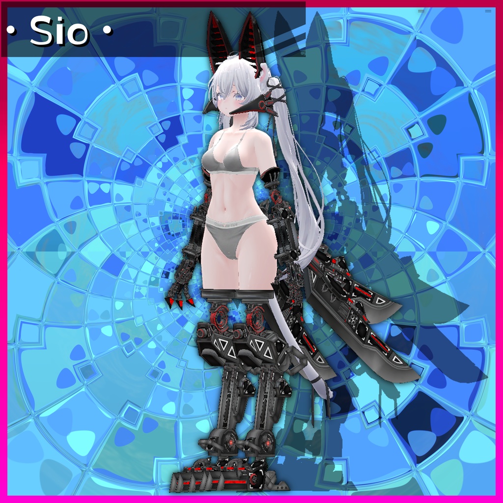 【13アバター対応】MA Mesh Cutter設定済み 義手義足メカアクセセット『FM-A01-SAS VixenLimbs』