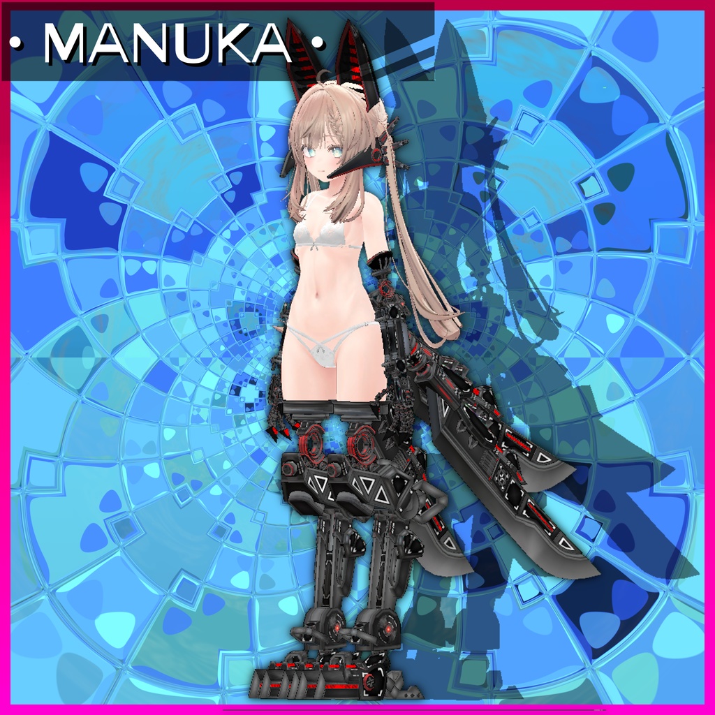 【13アバター対応】MA Mesh Cutter設定済み 義手義足メカアクセセット『FM-A01-SAS VixenLimbs』