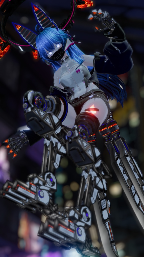 【13アバター対応】MA Mesh Cutter設定済み 義手義足メカアクセセット『FM-A01-SAS VixenLimbs』