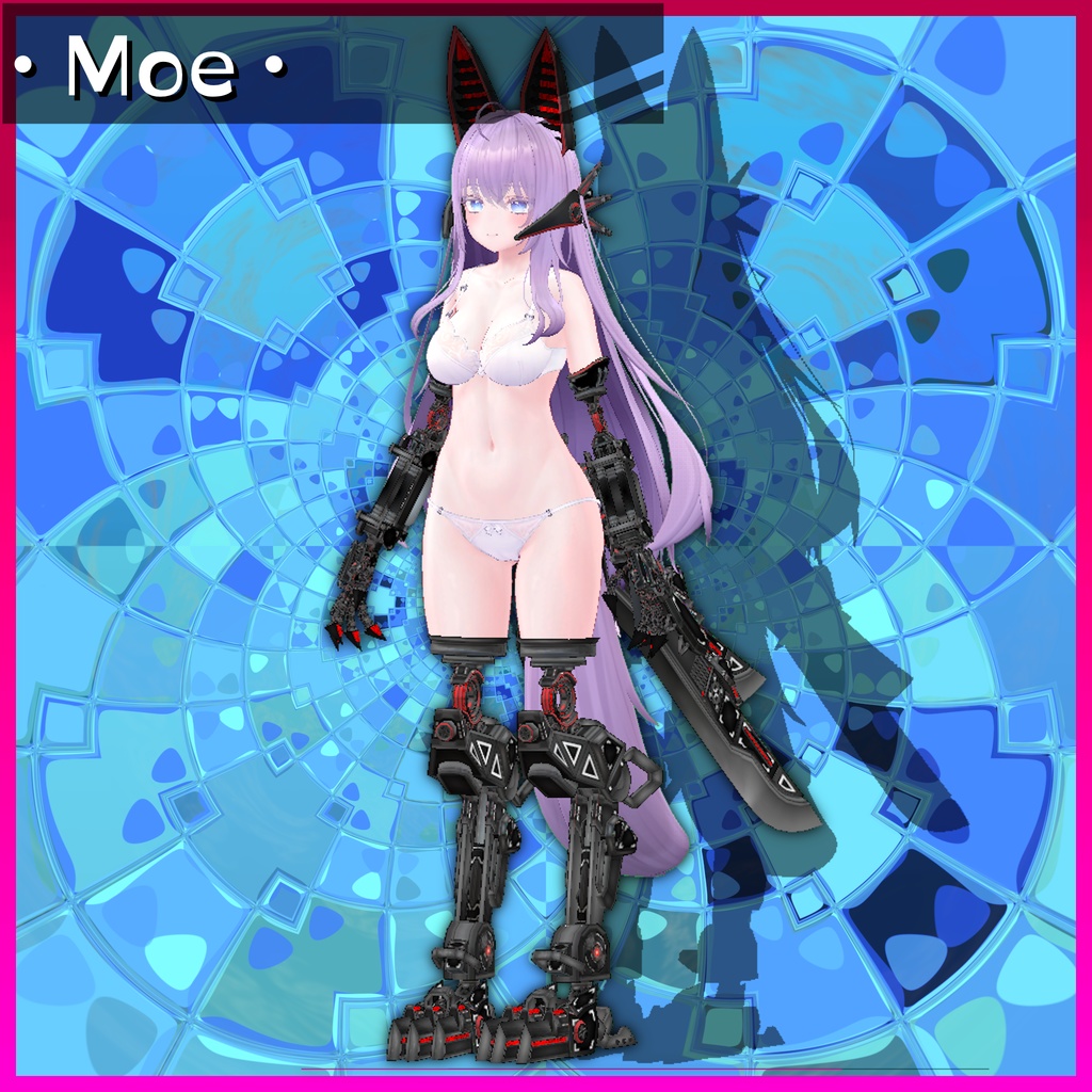 【13アバター対応】MA Mesh Cutter設定済み 義手義足メカアクセセット『FM-A01-SAS VixenLimbs』