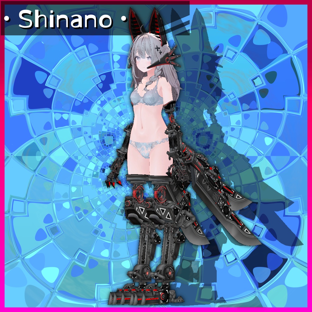 【13アバター対応】MA Mesh Cutter設定済み 義手義足メカアクセセット『FM-A01-SAS VixenLimbs』