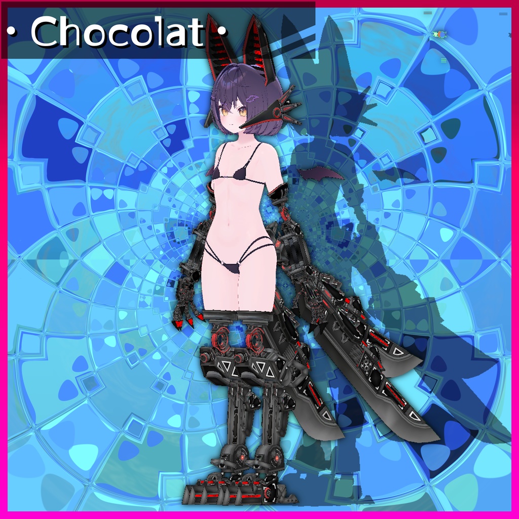 【13アバター対応】MA Mesh Cutter設定済み 義手義足メカアクセセット『FM-A01-SAS VixenLimbs』