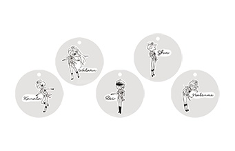 五奇人アクリルチャーム