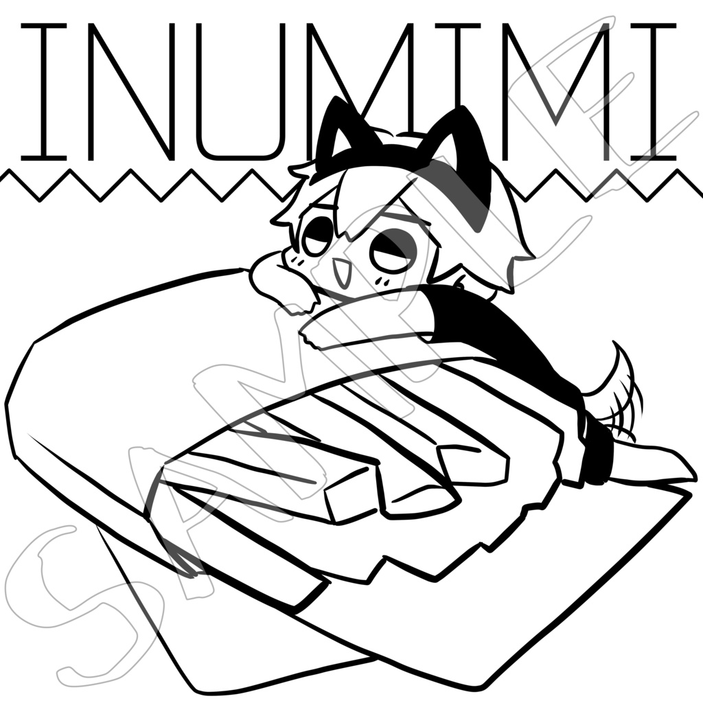 犬耳とポテトジップパーカー【全4色】