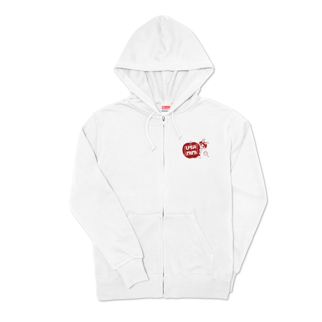 兎耳と林檎ジップパーカー【全4色】