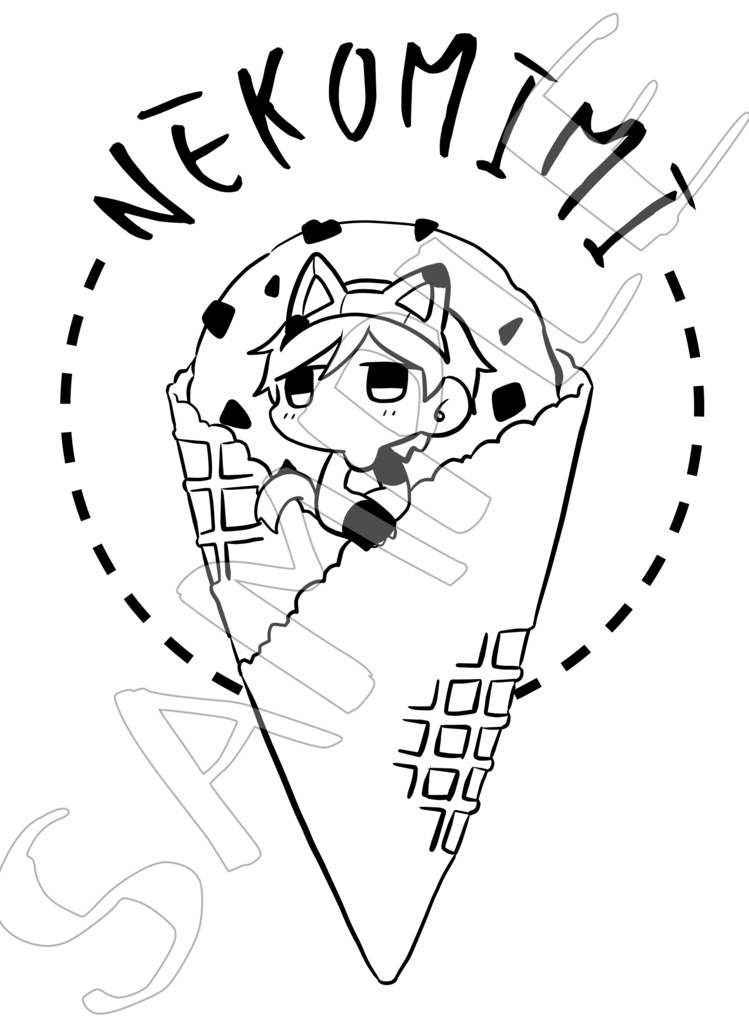 猫耳とチョコミントスウェット【全3色】