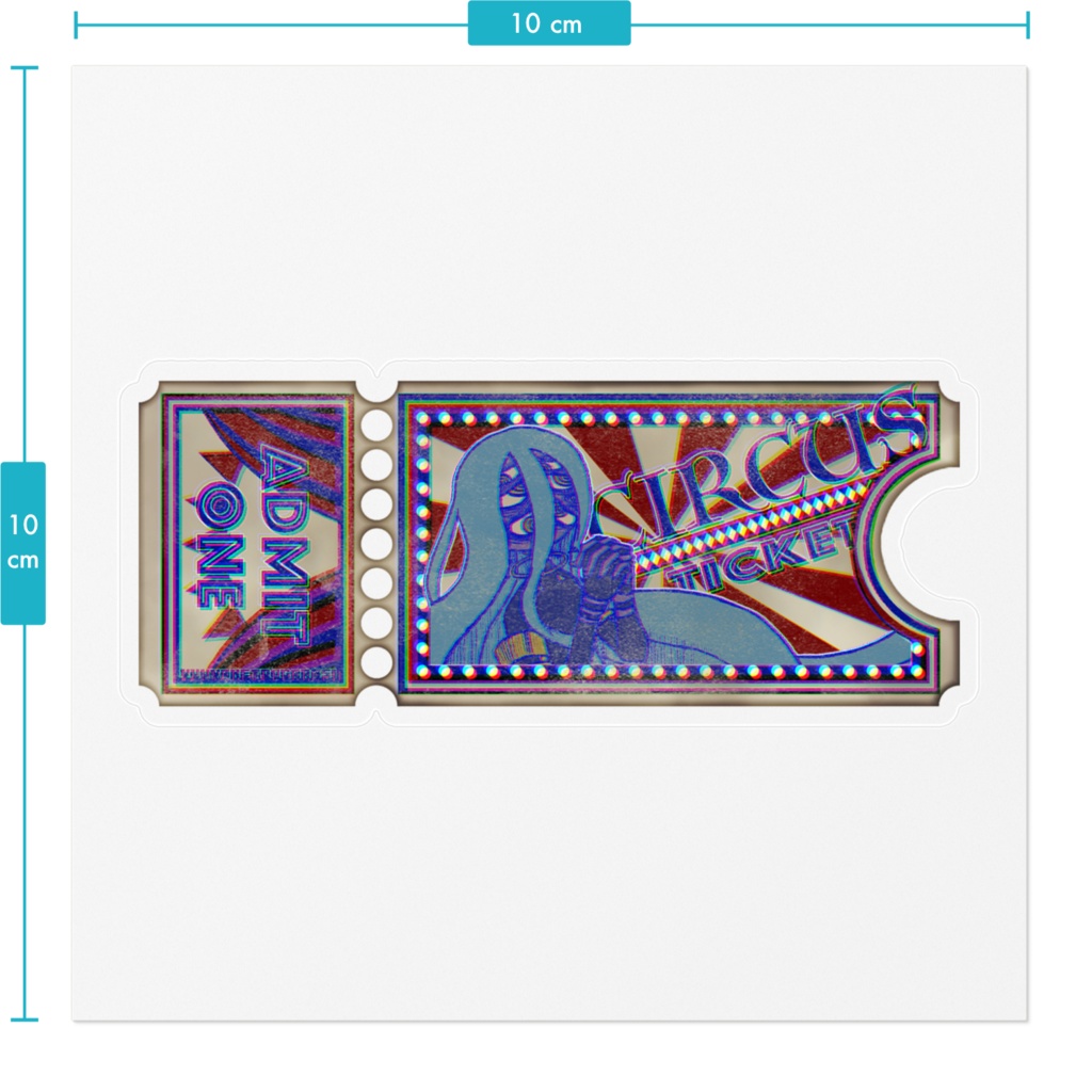 【お菓子なサーカス団】ステッカー型チケット(歌手)