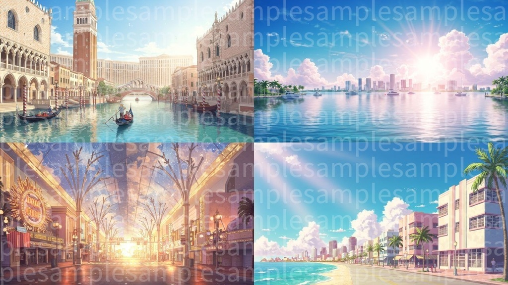 アメリカ(背景画像100) TRPGなどの様々な用途に!!