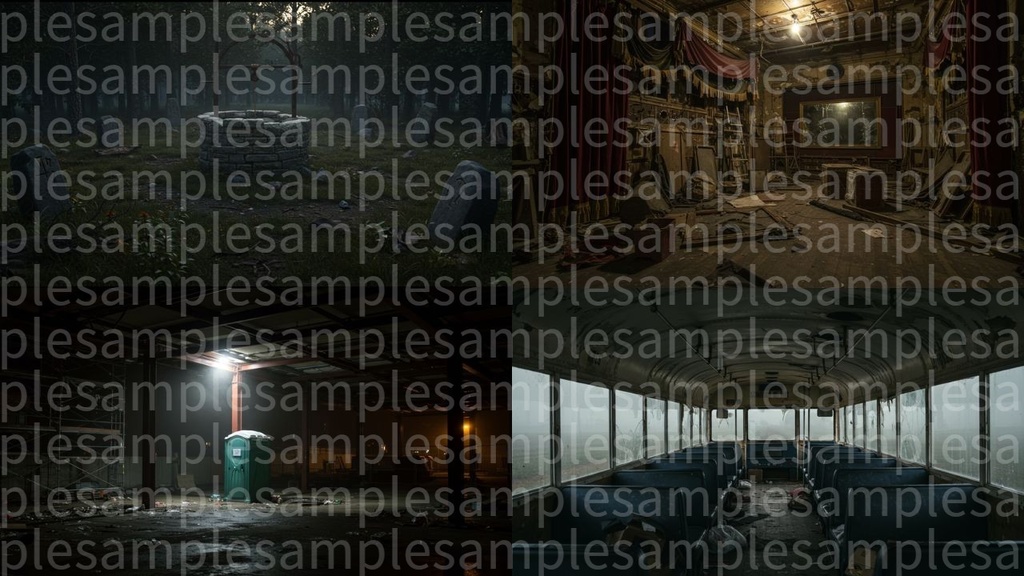 ホラー風背景画像100枚 ゲームや配信向け!!