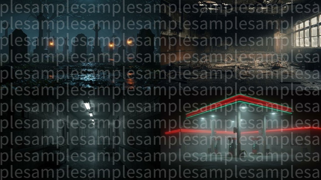 ホラー風背景画像100枚 ゲームや配信向け!!