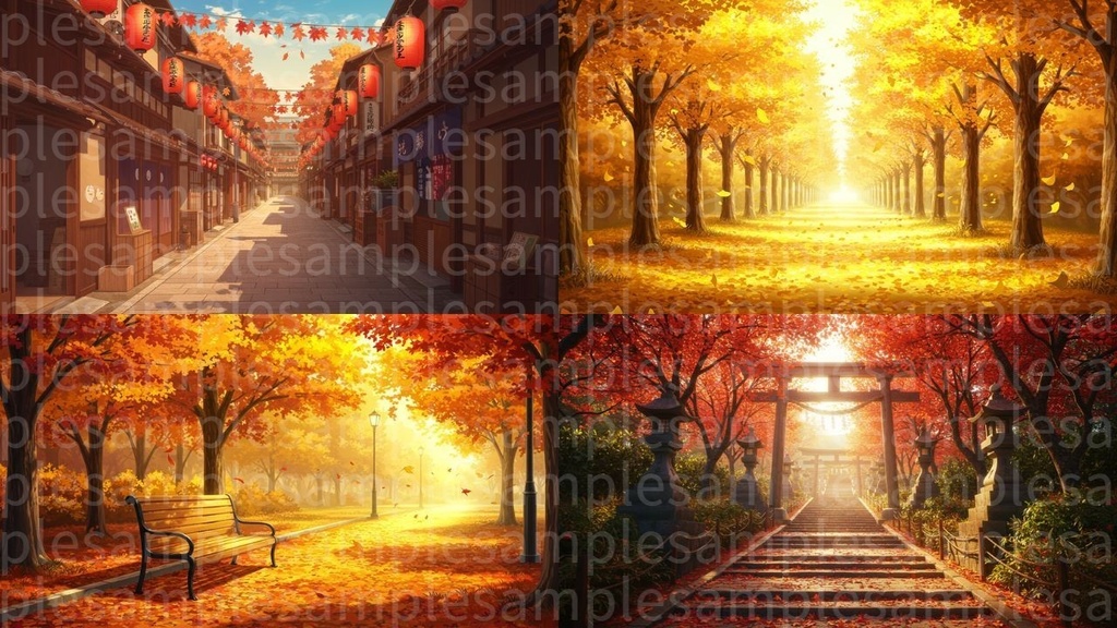 四季秋編(100枚) ゲームや配信など様々な用途に!!!