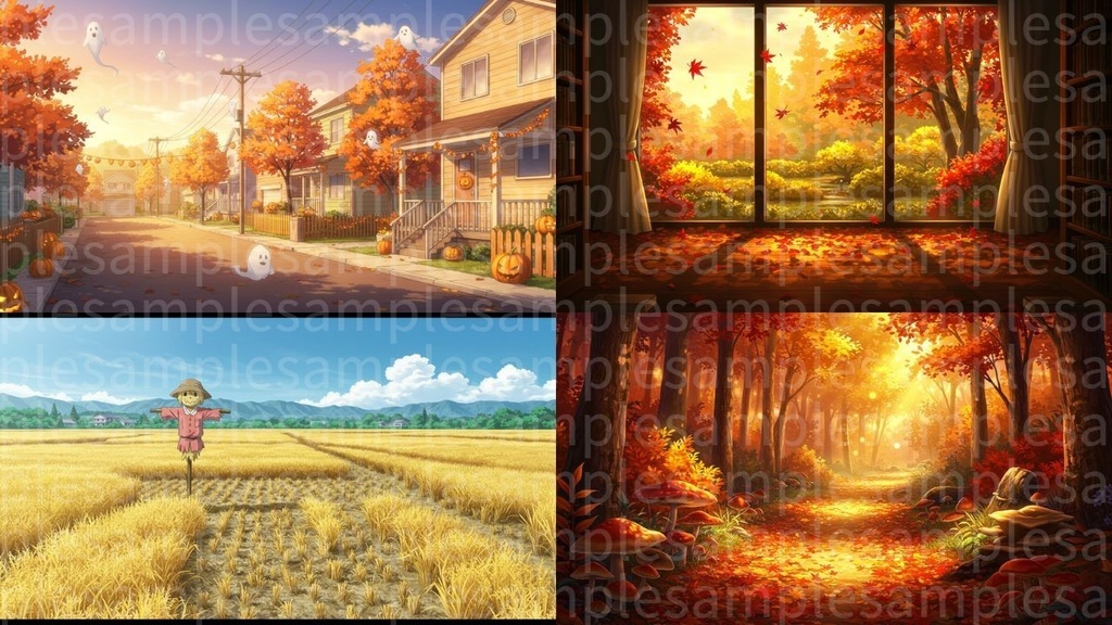 四季秋編(100枚) ゲームや配信など様々な用途に!!!