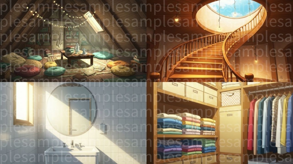 家の部屋(背景画像100枚) ゲームや配信など様々な用途に!!!