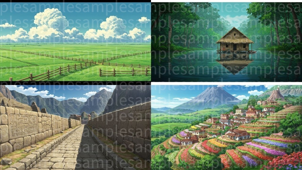 南アメリカ(背景画像100枚) ゲームや配信など様々な用途に!!!