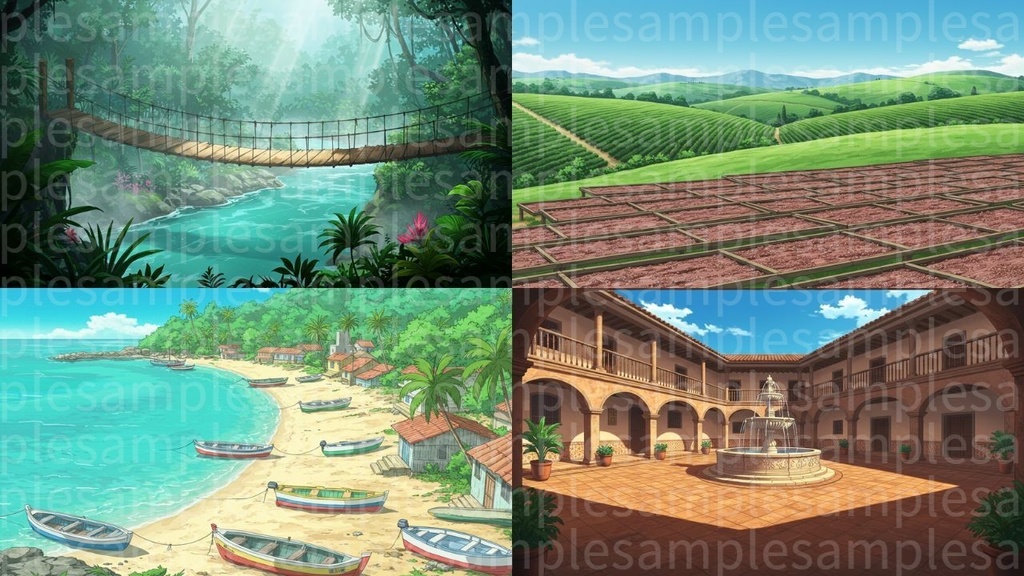 南アメリカ(背景画像100枚) ゲームや配信など様々な用途に!!!