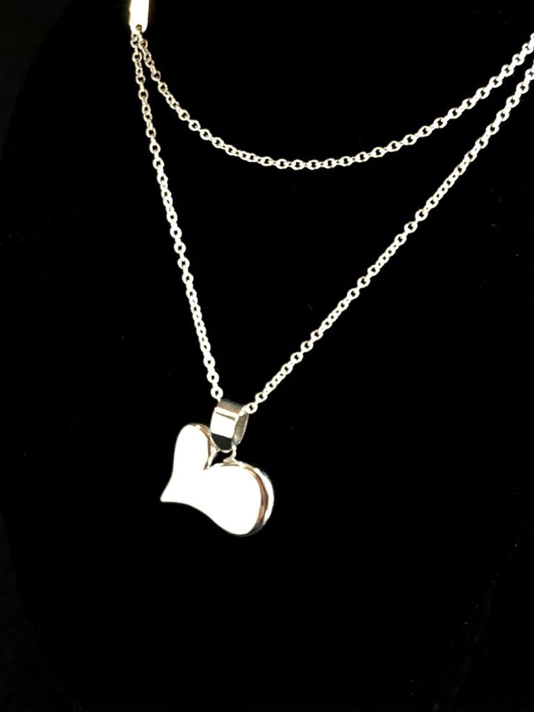 ぷっくりハートのペンダントトップ