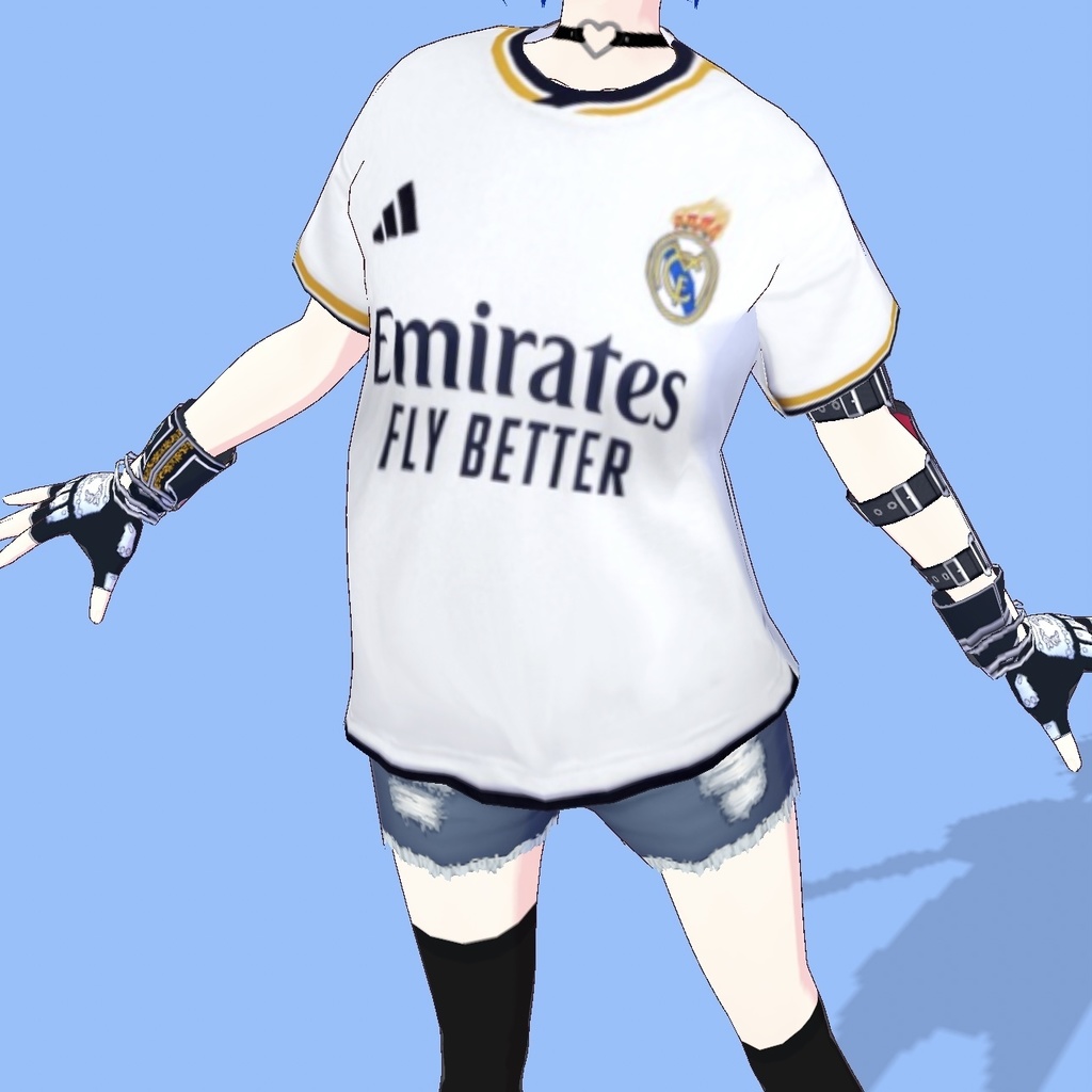  『VRoid Studio』Real Madrid jersey 23/24 season (without number)