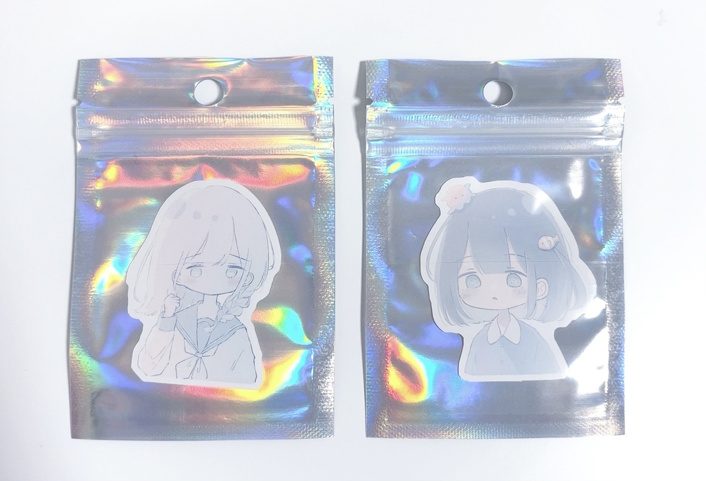 ステッカー 女の子 (全2種)