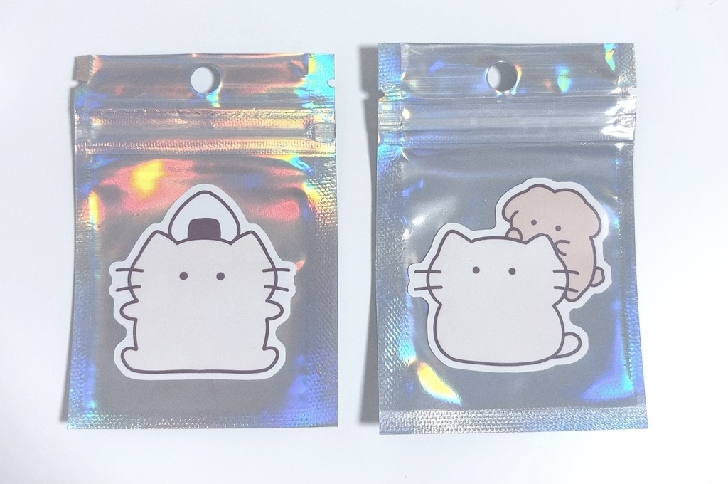 ステッカー ぽわねこ